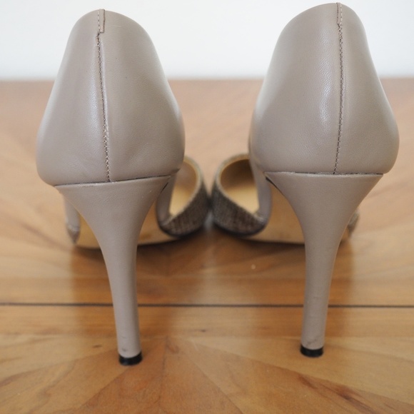 Vince Camuto Beige Snake Skin Pumps - Picture 6 of 8